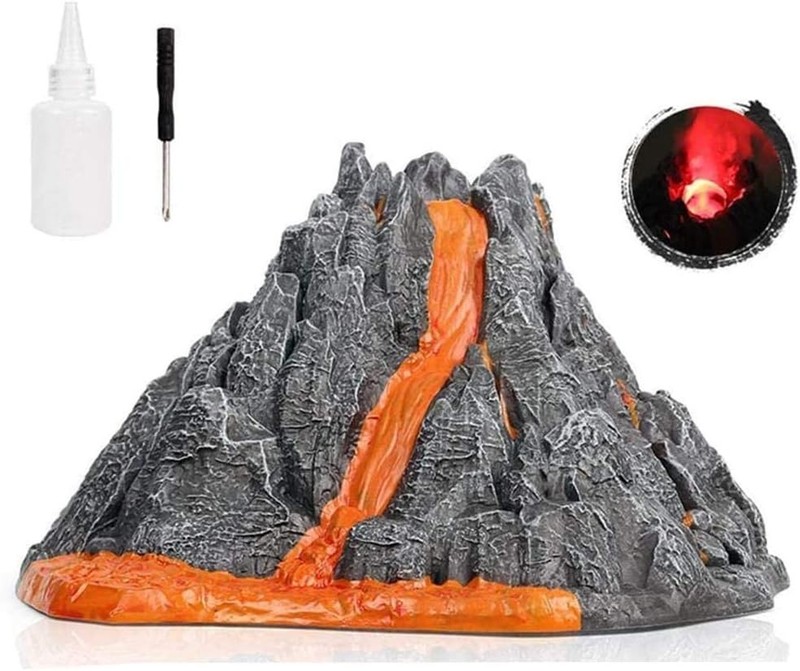 Volcano Toy for Kids Mist-spouting Volcano Model with Dinosaur Sounds