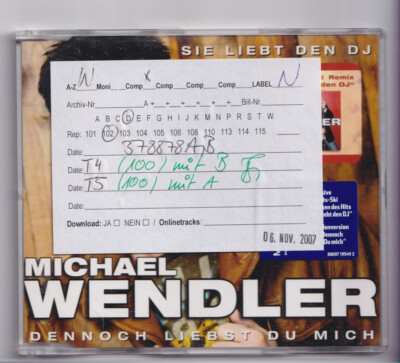 (KV97) Michael Wendler, Dennoch Liebst Du Mich - 2007 CD