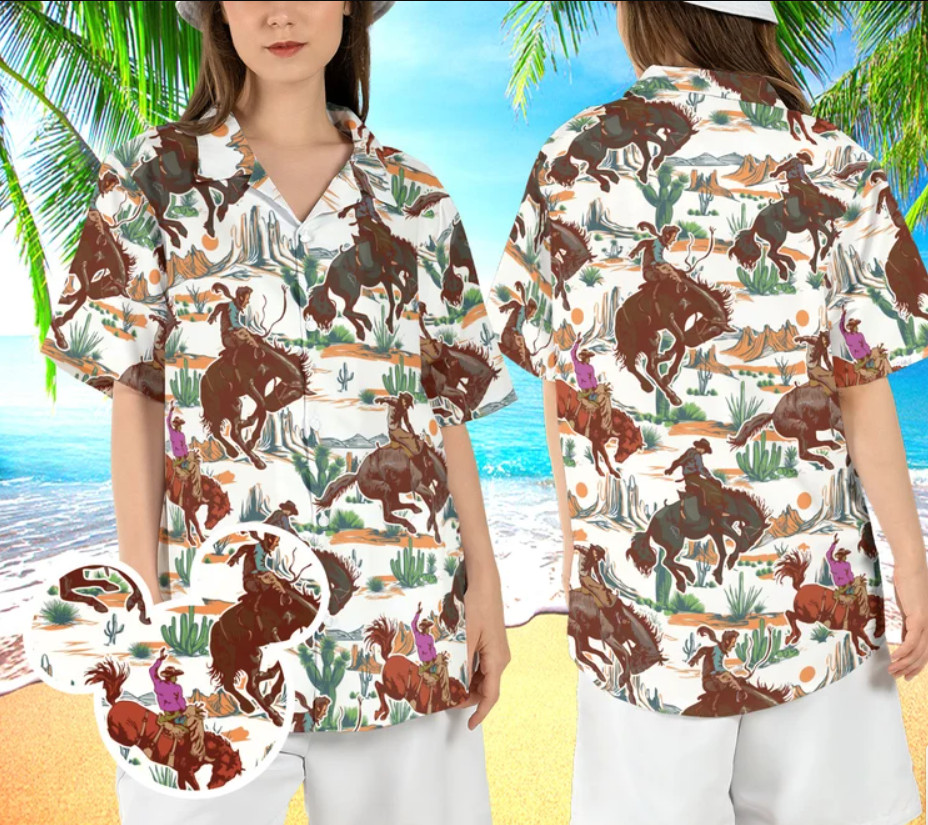 Retro Cowboy Western 3D HAWAII SHIRT Mother Day Gift All Over Print Best Price