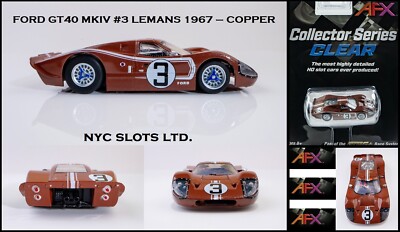New AFX 1967 Ford GT40 MkIV #3 LeMans Mega G+ Fits AW, HO Slot Car AFX 22053
