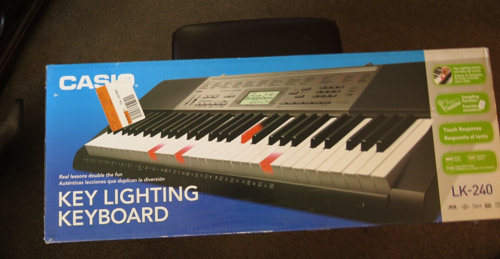 Casio LK-240 61 Key Lighting Keyboard ~ Open Box - Ships Casio LK-240 61 Key Lighting Keyboard ~ Open Box - Ships