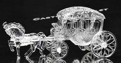 Carriage Royal Vintage Cinderella Horse and Carriage Coach Cake Topper Clear New