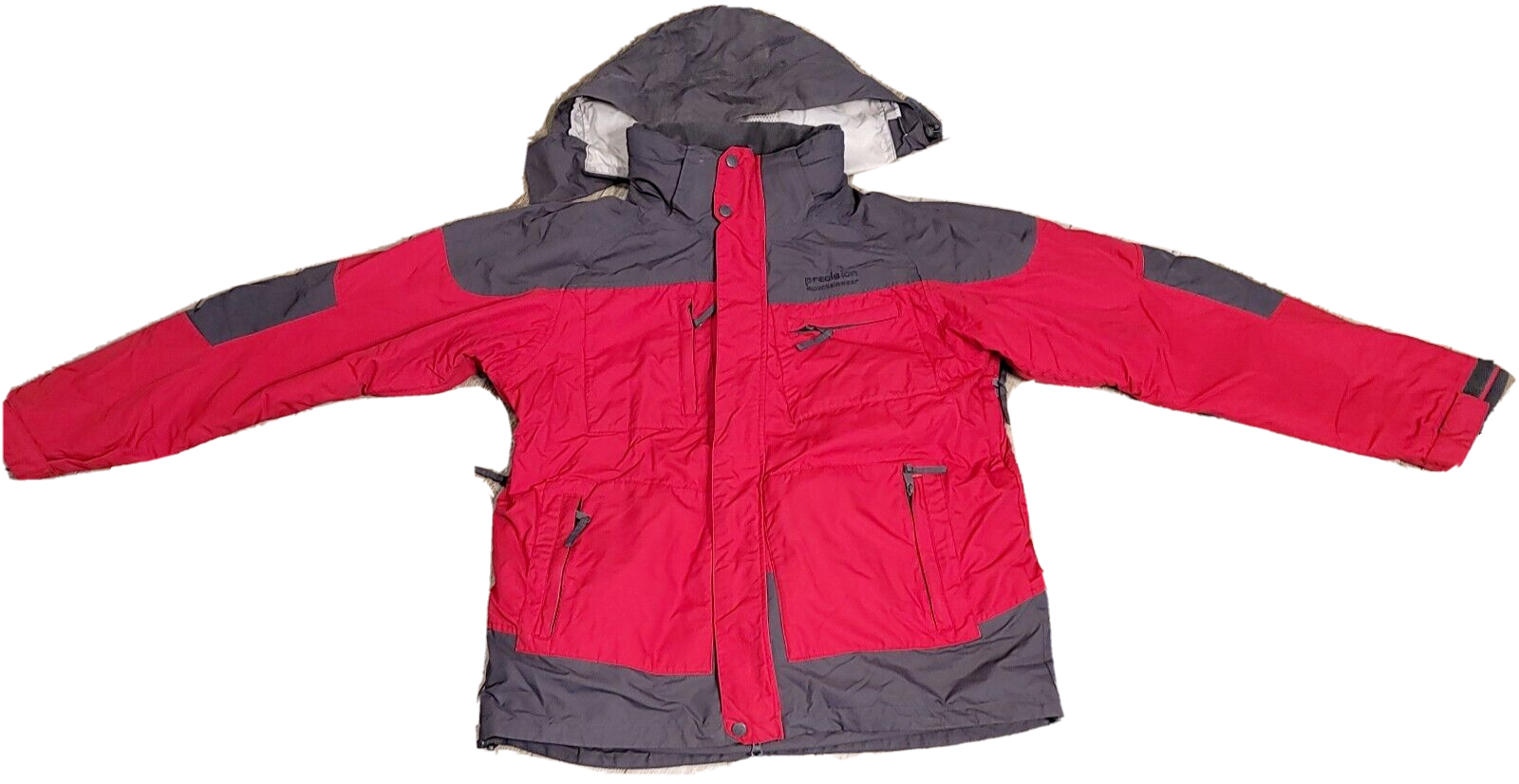 Precision Mountain Wear womens 3 In 1 Coat Sz L Red & Gray