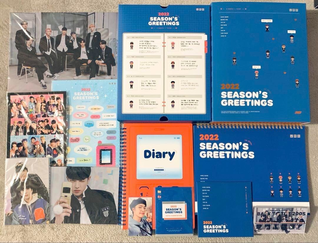 ATEEZ シーグリ season greeting 2022 ジョンホ ATEEZ Seonghwa 2022 SEASON'S GREETINGS Trading Photo Card