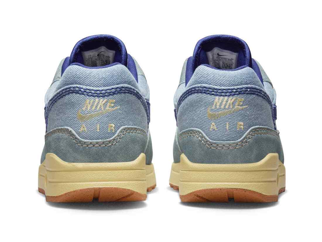 

Мужские кроссовки Nike Air Max 1 PRM Dirty Denim Mineral Slate Royal Blue DV3050-300 размер 9, Синий, Nike Air Max 1