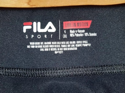 Fila Sport Girls Youth Black Athletic Pants Size Small 8