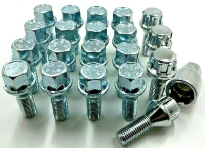 16 x ALLOY WHEEL BOLTS & LOCKS FOR FORD ESCORT MK3/MK4/RS TURBO S1/S2 NUTS STUD