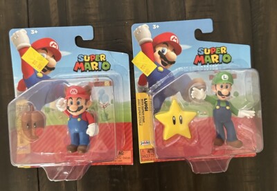 Super Mario Raccoon Mario and Luigi 2.5'' Action Figure Jakks Pacific