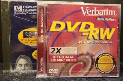 Verbatim DVD-RW blank DatalifePlus (includes bonus blank CD-RW)