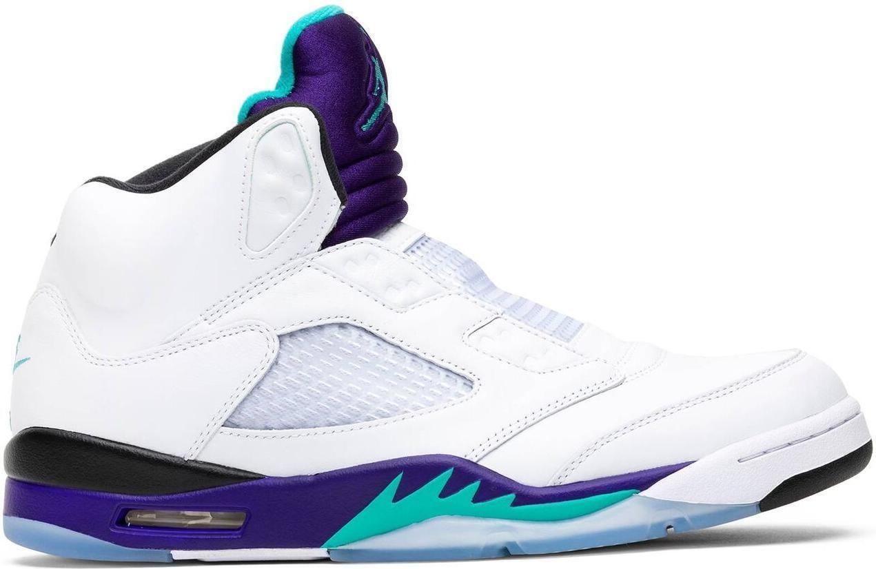 Мужские кроссовки Nike Jordan 5 Retro Grape Fresh Prince, размер 7, Новые av3919-135