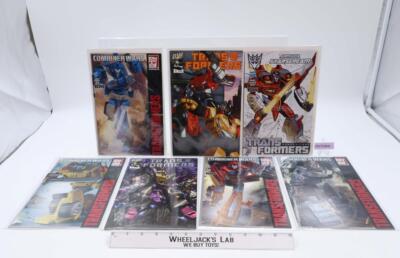 Lot of 7 Transformers Generations Comic Books DW + IDW Combiner Wars
