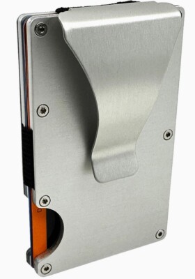 Roughneck Metal RFID Silver Wallet Clip