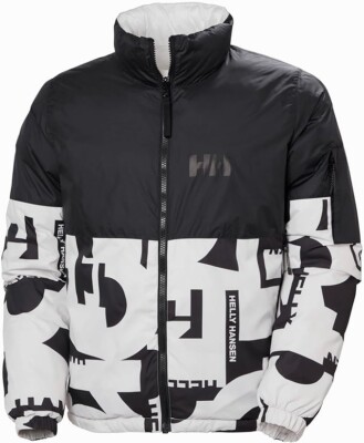 Helly Hansen Men's Active Reversible Jacket Insulated Black/White Size M NEW