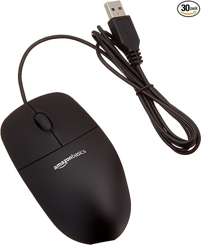 AmazonBasics MSU0939 Wired Mouse