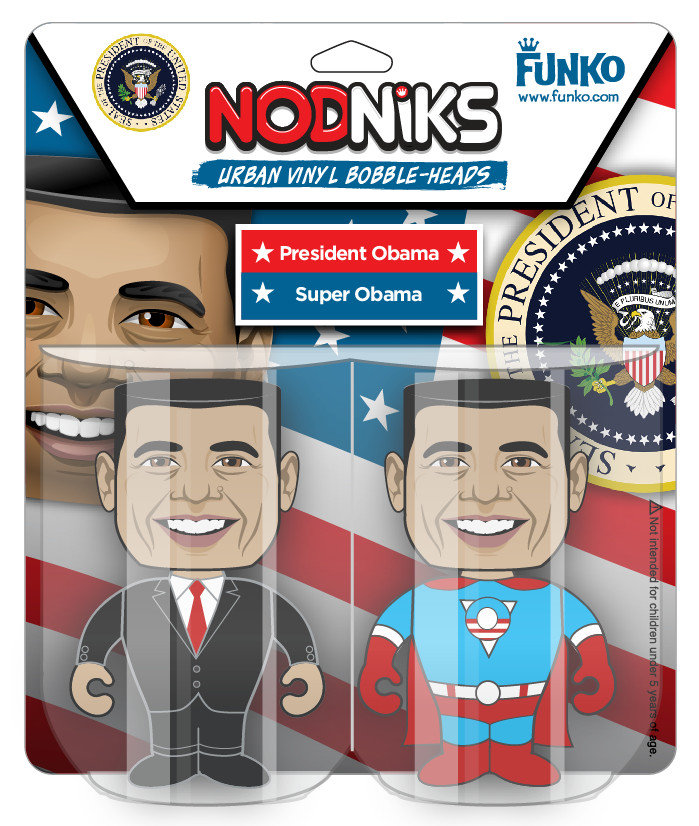 Funko Pop! Vinyl: Public Figures - President Obama & Super Obama 2-Pack ...
