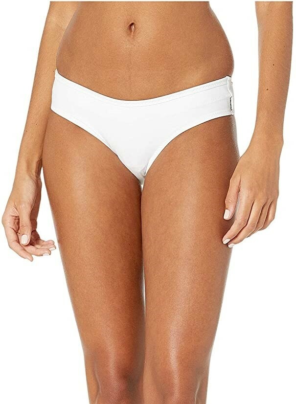 Shan 240731 Womens Techno-Graph Swimsuit Classic Hipster Bottom White Size 10