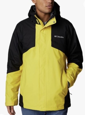 Columbia Bugaboo ll Fleece Omni-Tech Interchange Jacket Men s XL Yellow NEW $240