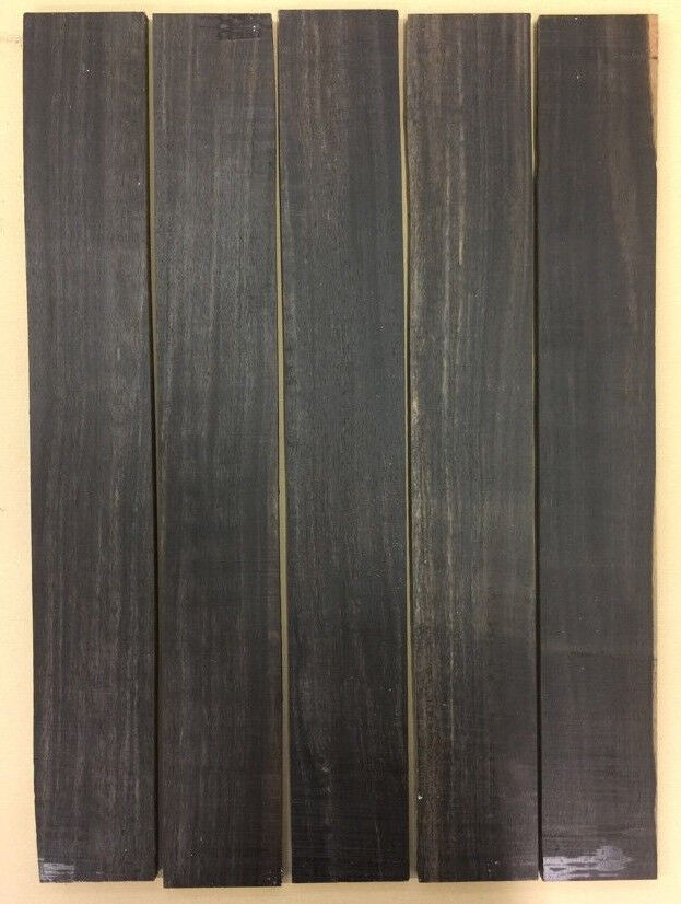 A Ebenholz Griffbrett Ebony Fingerboard Tonholz Tonewood 530 x 75 x 9 mm