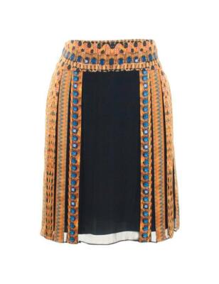 Pre-owned Temperley London Temperley Jasper Print Skirt In Black