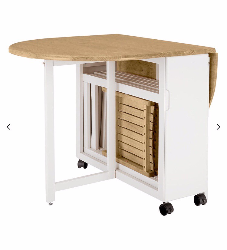 Fold Away Drop Leaf Table John Lewis With Hideaway Chairs In Seven Sisters London Gumtree