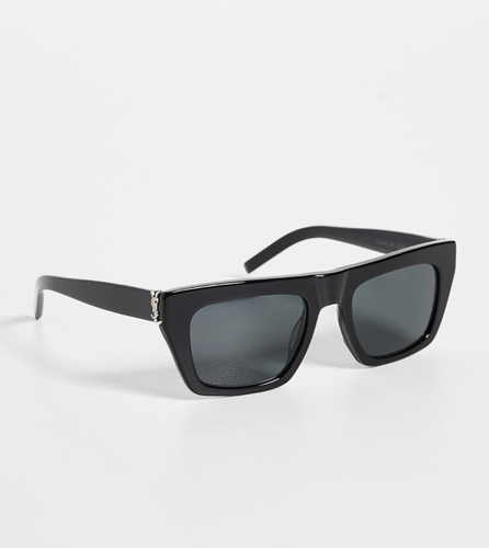 Pre-owned Saint Laurent Yves  Sl-m131-001 Black Sunglasses