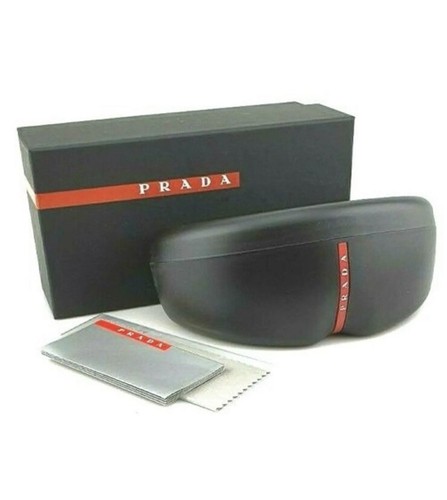 Pre-owned Prada Linea Rossa 02zsu Sunglasses 1bo02g Matte Black Dark Polarized Authentic In Gray
