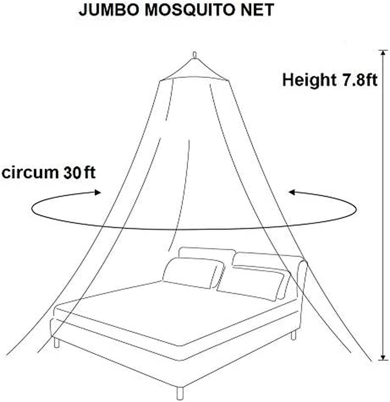 Mosquito Net Bed Canopy for Queen Size King Size Bed Quick and Easy In