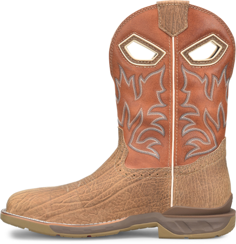 Pre-owned Double-h Boots Men's Requiem 11” Wide Square Composite Toe Non-metallic Roper In Medium Bro