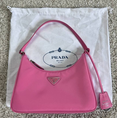 Prada Re-edition 2000 Mini Bag Nylon Begonia Pink Used