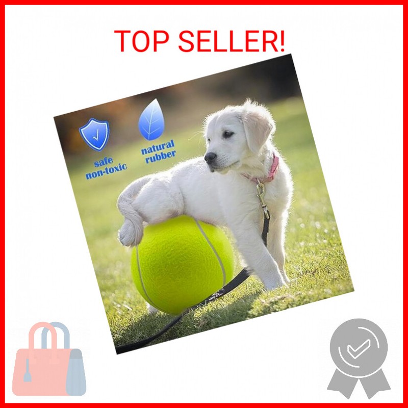Large Dog Tennis Ball Toy with Inflating Needles for Outdoor Fun