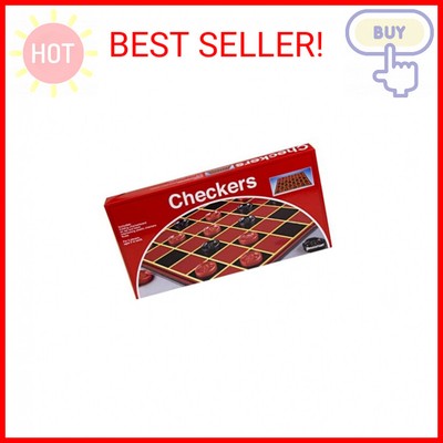 Pressman Checkers -- Classic Game With Folding Board and Interlocking Checkers, 