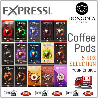 5 BOX (80) You Choose Expressi K-fee Automatic Coffee Machine Pods Capsules ALDI