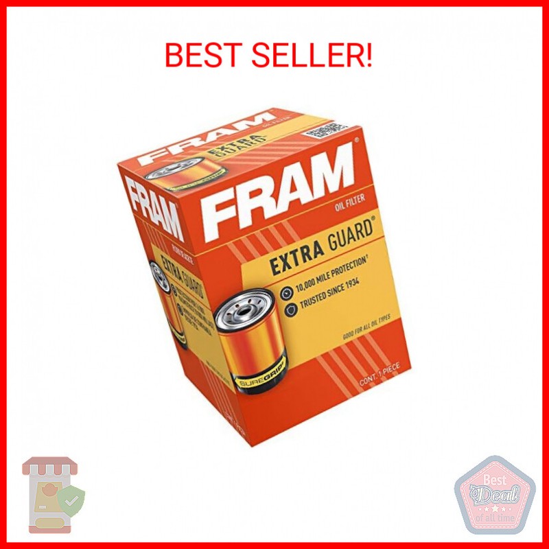 FRAM Extra Guard PH16, 10K Mile Change Interval Spin-On Oil Filter