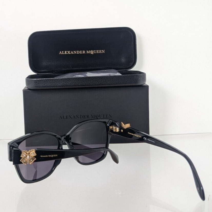 Pre-owned Alexander Mcqueen Brand Authentic  Sunglasses Am 0370 001 56mm Frame In Gray