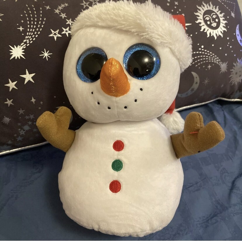 Beanie Boos Christmas 2022 New Rare Ty Beanie Boo Scoop Snowman Medium 2016 Christmas Santa Hat Red  Green | In Headington, Oxfordshire | Gumtree