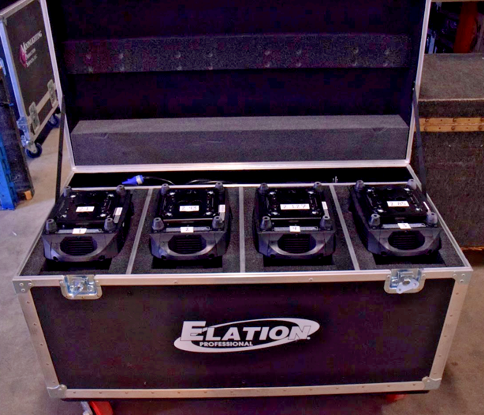 Elation ZFX Pro Wash w/ Custom Road Case