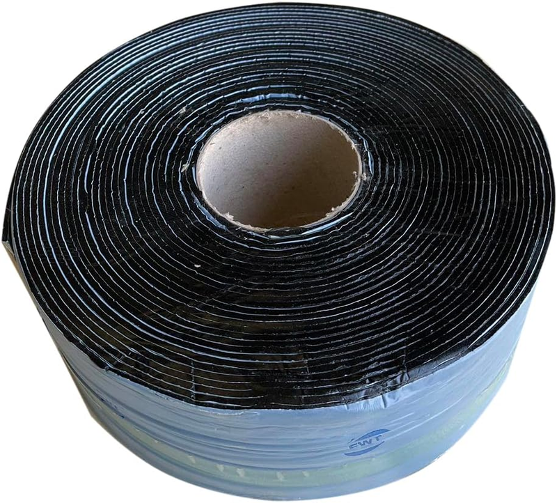 Premium Asphalt Tarmac Parking Lot Joint and Crack Sealer Repair Hot-Filler II BITUMEN TAPE 50 FT Long (3Mm Thick) (3.8 In)