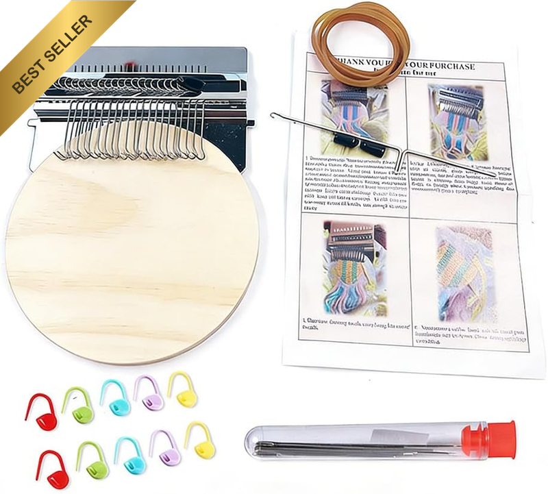 Handheld Loom, Mini Loom Kits Machine, Portable Handheld Weaving Looms, Small Lo