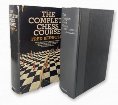1959 Chess Book The Complete Chess Course Fred Reinfeld with Dust Jacket