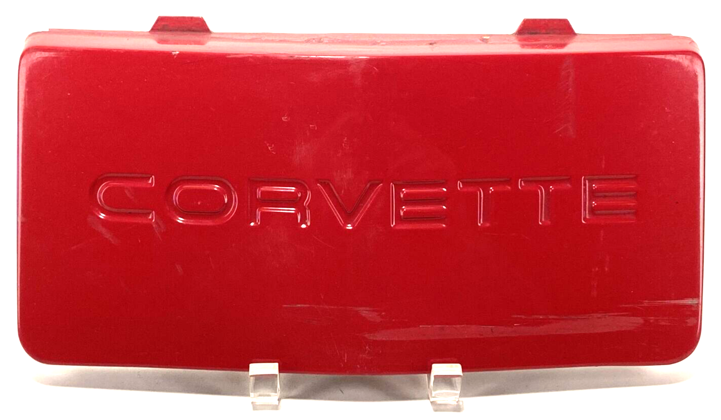  1984-90 Chevy Corvette Front Bumper License Plate Cover OEM (...