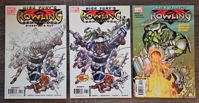 Nick Fury's Howling Commandos #1 + #1 Director + #2 - Key 1st App Warwolf Marvel