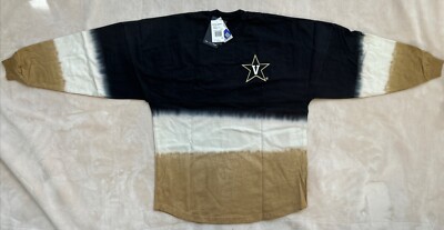 Vanderbilt Dip-dyed Gold/Black Ombré Sweatshirt Loose-fit Size S (B178)