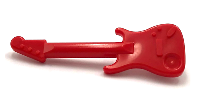 NEW LEGO Red Minifigure Utensil Guitar Electric Musical Instrument Piece