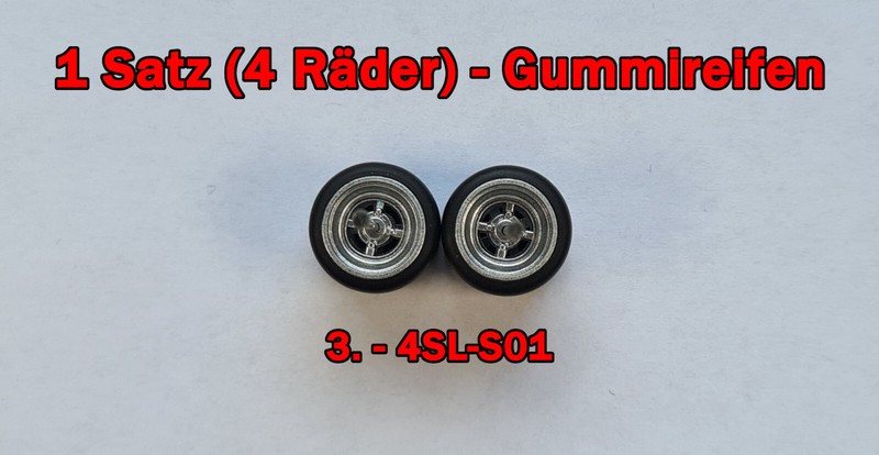 RÃ¤Der Satz | Felgen | Gummireifen FÃ¼R 1/64 Hot Wheels, Matchbox, Majorette Etc.
