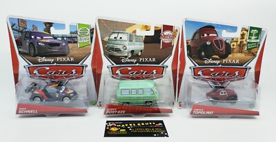 LOT OF 3 - Disney/Pixar Cars - WGP/Rusteze/Italiano (MAX,DUSTY,TOPOLINO) - NEW!