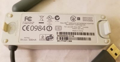 GENUINE OEM Microsoft Xbox 360 Wireless Networking Adapter USB Network Official