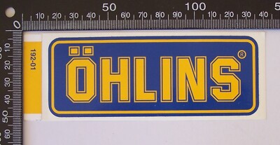 VINTAGE OHLINS AUTO COMPANY CAR RACING SPONSOR ADVERTISING PROMO STICKER