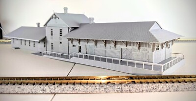N-Scale - Lee Hall Train Depot Newport News Virginia 1:160 Scale Building