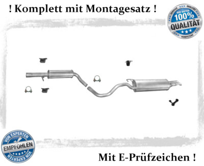 Auspuffanlage Skoda Octavia I (1U2, 1U5) 1.4, 1.6, 1.9 SDI Auspuff Montagesatz