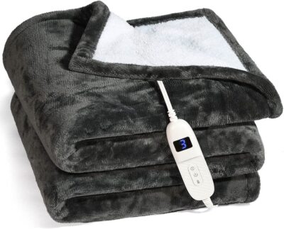 Heated Blanket with Hand Controller - 10 Heat Settings and Auto Shut-Off 50x60